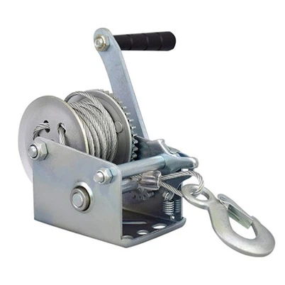 How to operate a hand winch safely?